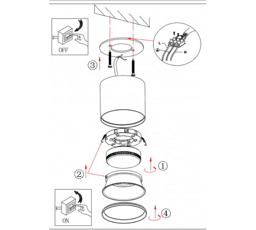 Накладной светильник Эра Б0048540 OL8