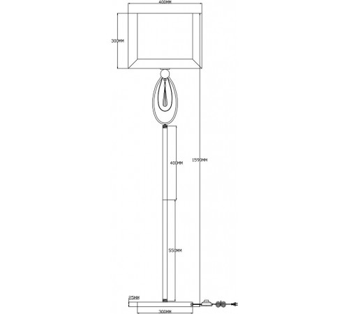 Торшер Moderli V2581-1F Dark
