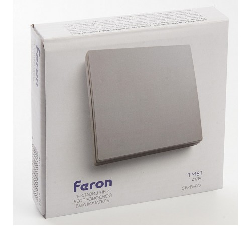 Выключатель беспроводной одноклавишный Feron 41719 Tm 81
