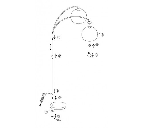 Торшер Globo 58227 Newcastle