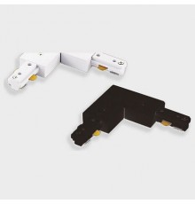 Соединитель угловой L-образный для треков Italline WSO 74 black WSO