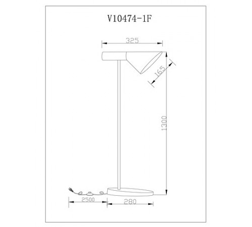 Торшер Moderli V10474-1F Turin