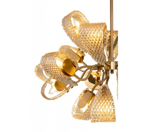 Люстра на штанге Indigo 11033/18R Amber Fless