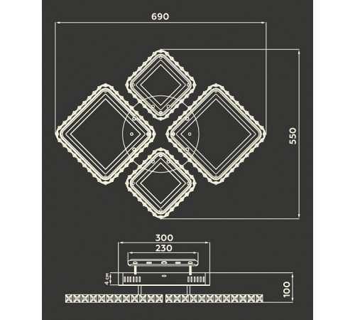 Потолочная люстра Ambrella Light FA1726 FA