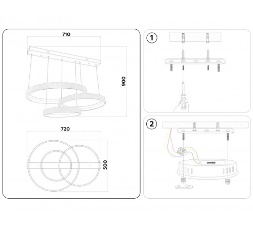 Подвесной светильник Ambrella Light FA6161 FA