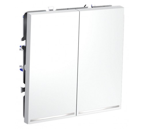 Выключатель двухклавишный с подсветкой без рамки Voltum VLS020202 S70