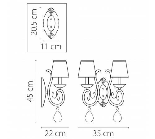 Бра Osgona 693624 Ricerco