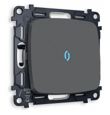 Выключатель одноклавишный с подсветкой без рамки Ambrella Volt MO902020 Quant