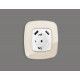 Накладка для розетки с заземлением и со шторками и 2хUSB type A Ambrella Volt OP1090 Quant