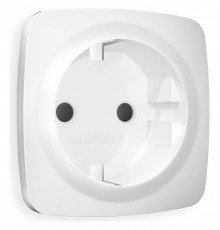 Накладка для розетки с заземлением и со шторками Ambrella Volt OP1270 Quant