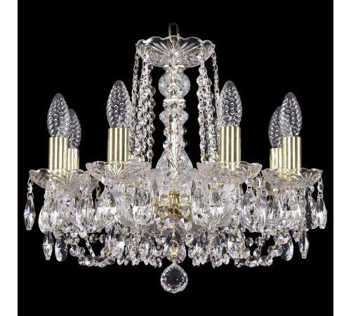 Подвесная люстра Bohemia Ivele Crystal 1402/8/141/G 1402