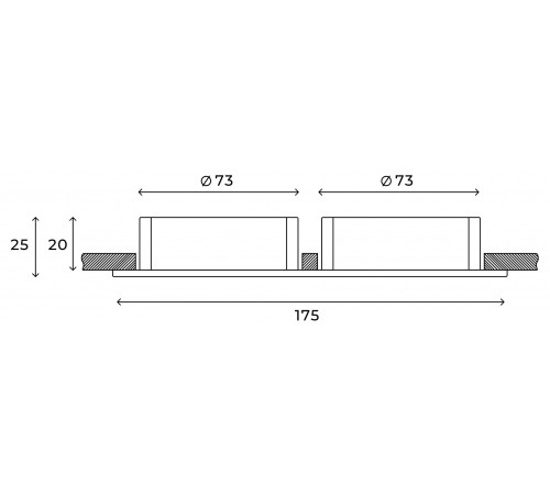 Встраиваемый светильник Hesby Lighting HSBL_0175 Breeze