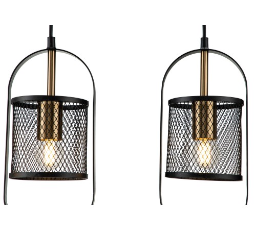 Подвесной светильник Indigo 10009/3P Black Via