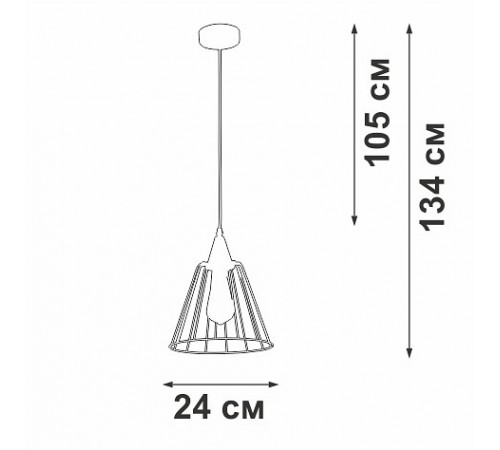 Подвесной светильник Vitaluce V2848-1/1S V2848