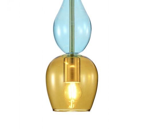 Подвесной светильник Indigo 11065/1P Amber Millefiori