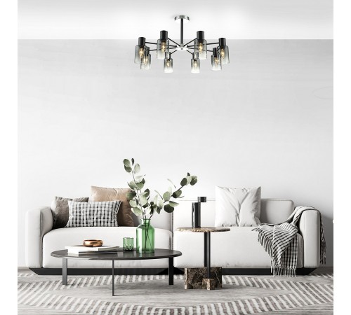 Люстра на штанге Escada 2120/8P Black Diversity