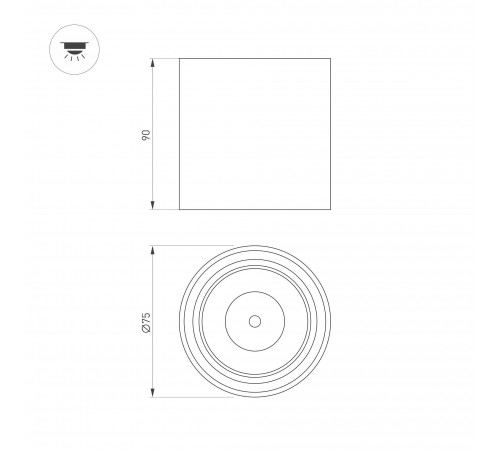 Накладной светильник Arlight 039380 SALT