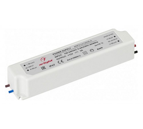 Блок питания с проводом Arlight 018968(1) ARPV-LV