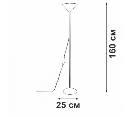 Торшер Vitaluce V2841-1/1P V2841