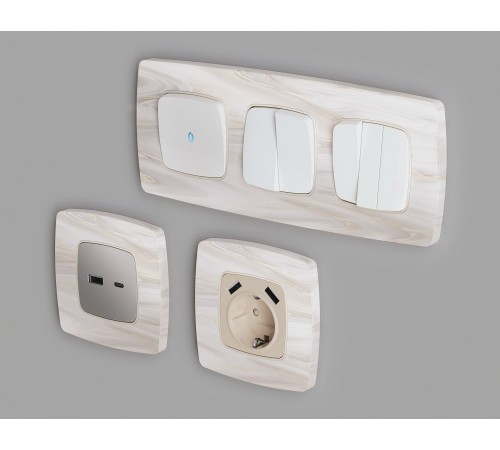 Рамка на 2 поста Ambrella Volt OF940302 Opera