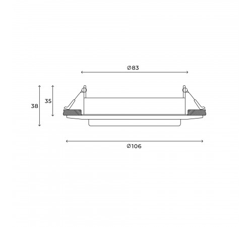 Встраиваемый светильник Hesby Lighting HSBL_0131 Orbit
