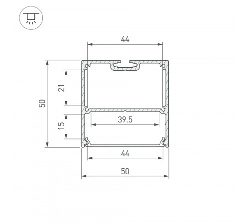 Профиль накладной Arlight 043977 SL-LINE