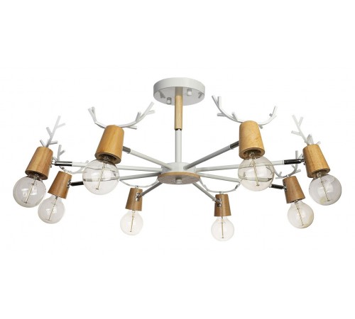 Люстра на штанге Loft it 10024/8 White Sven