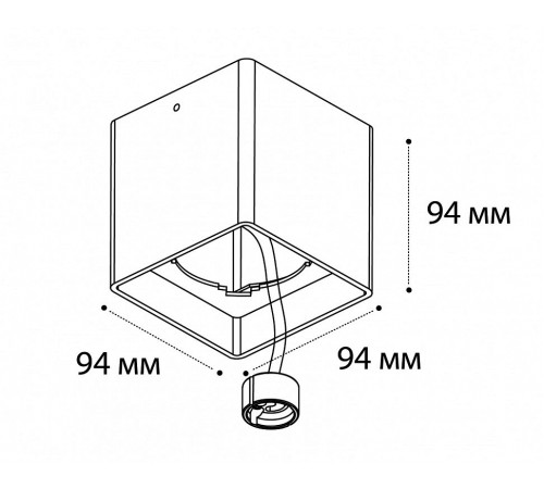 Накладной светильник Italline FASHION FX1 alu Fashion