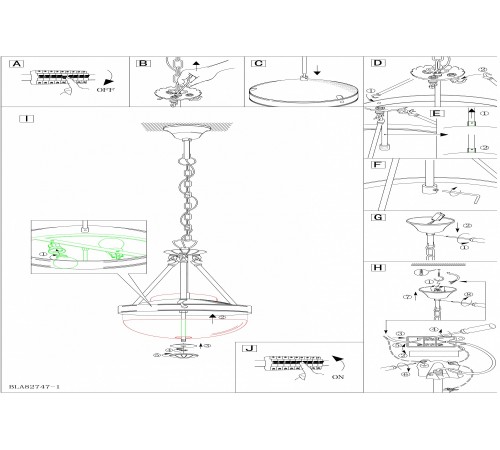 Подвесной светильник Eglo 82747 Savoy