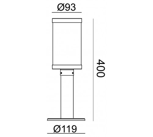 Наземный низкий светильник Escada 30003G/03 30003