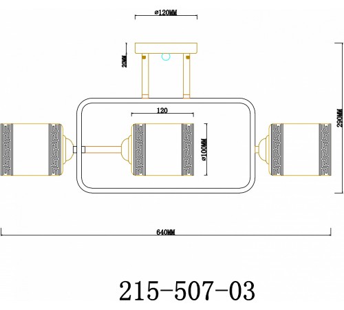 Люстра на штанге Velante 215-507-03