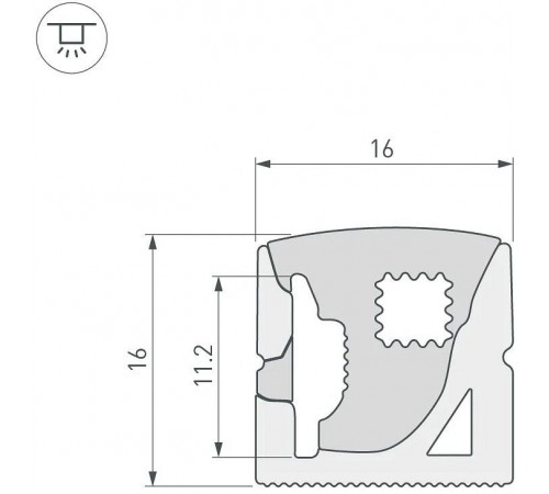Профиль накладной гибкий Arlight 040271(1)