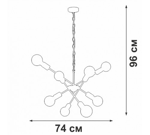 Подвесная люстра Vitaluce V4750-1/8 V4750