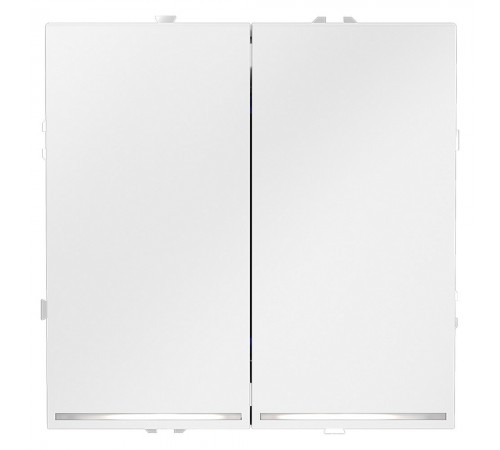 Выключатель двухклавишный с подсветкой без рамки Voltum VLS020202 S70