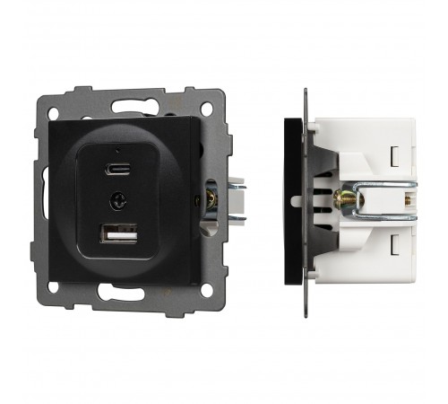 Механизм розетки 2хUSB type A и C Arlight 49838 SCT