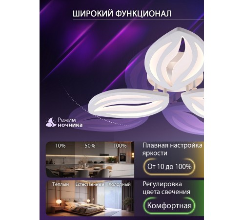 Потолочная люстра Natali Kovaltseva LED LAMPS 81456 SM