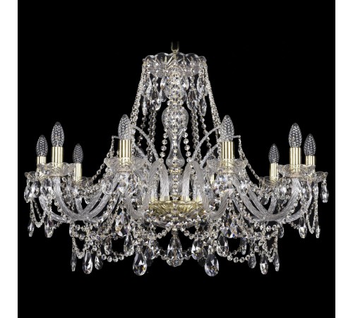 Подвесная люстра Bohemia Ivele Crystal 1411/10/300/G 1411