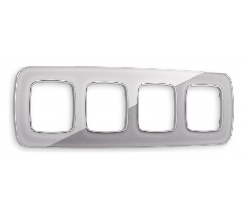 Рамка на 4 поста Ambrella Volt OF320504 Radian Стекло органическое