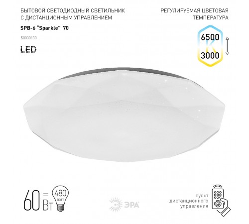 Накладной светильник Эра SPB-6-70-RC Sparkle Классик