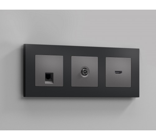 Накладка для ТВ-розетки Ambrella Volt AP6630 Quant