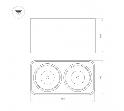 Накладной светильник Arlight 036056 CUBUS