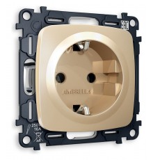 Розетка с заземлением, без рамки Ambrella Volt MO606010 Quant