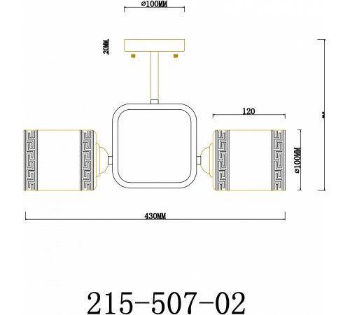 Светильник на штанге Velante 215-507-02
