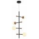 Люстра на штанге Natali Kovaltseva LED LAMPS 81338 GOLD BLACK LOFT LED