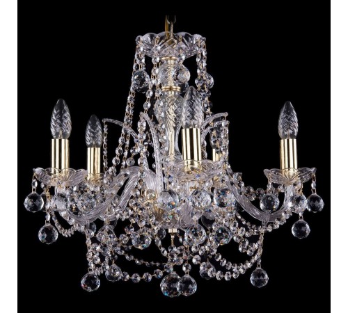 Подвесная люстра Bohemia Ivele Crystal 1411/5/160/G/Balls 1411