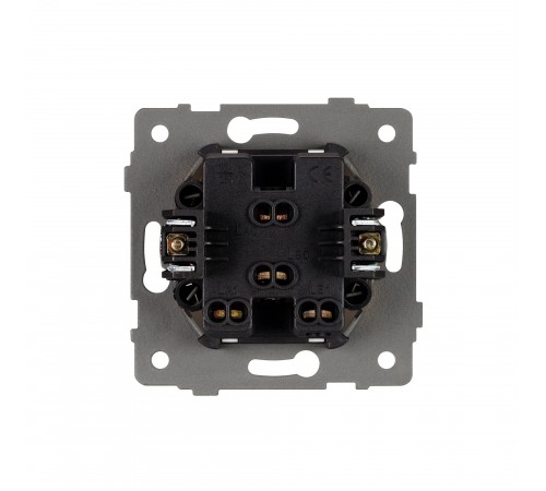 Выключатель двухклавишный без рамки Arlight 49890 SWT