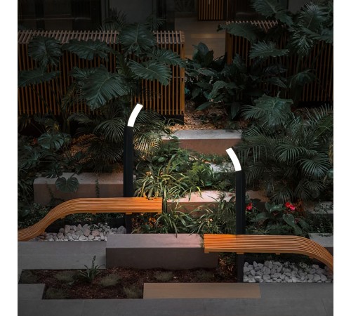 Наземный низкий светильник Escada 30002G/02LED Dravite