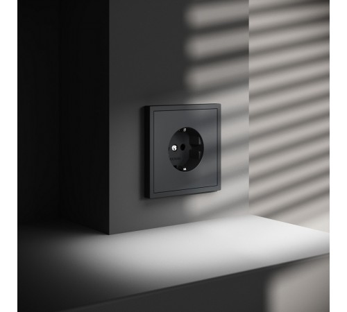Розетка с заземлением, без рамки Voltum VLS040107 S70