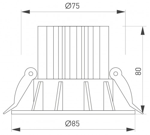 Встраиваемый светильник Arlight 044613 ATOLL