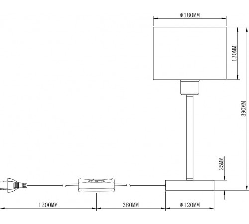 Настольная лампа декоративная Moderli V2732-1T Room